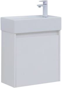 Тумба под раковину Aquanet Nova Lite 50 298853 белый глянец