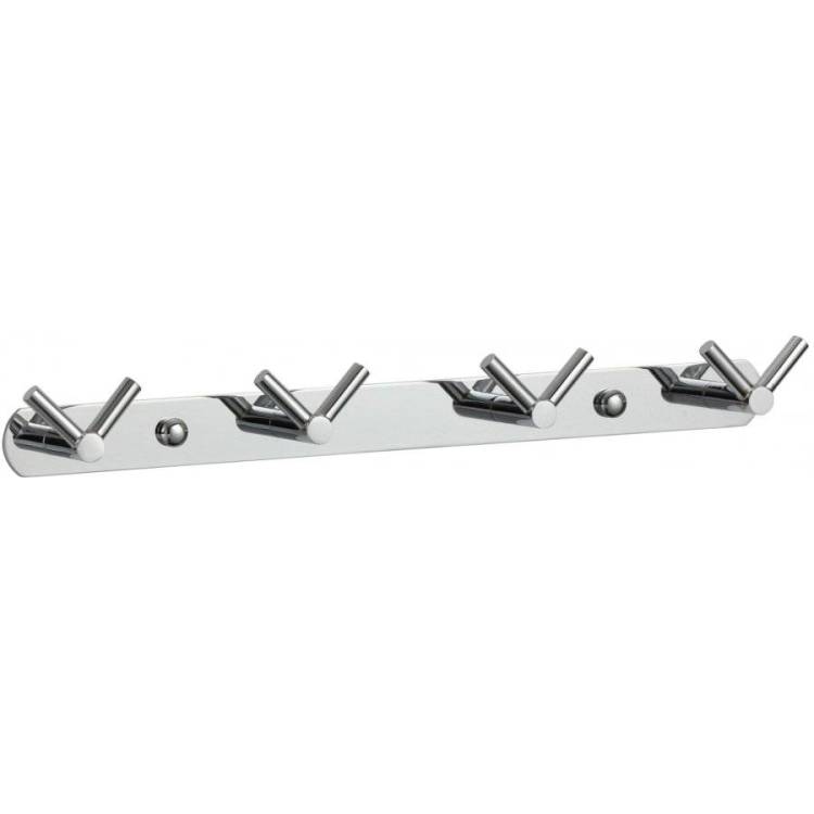 Планка с крючками (4 крючка) Savol S-007224 хром