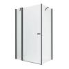 Душевое ограждение NEW TRENDY NEW SOLEO BLACK 120x80x195 K-0550 (черный)