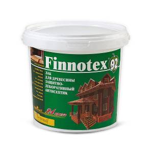 Лак акриловый декоративный Finlux Святозар-92 Finnotex полуглянцевый черный 0.8 кг