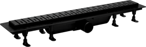Душевой лоток Plastbrno DESIGN 6 SZA6400 с решеткой и опорами, черный