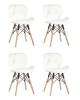 Набор из 4 стульев Stool Group Бон DC-19122601 white X4 белый