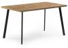 Стол Notta Тринити Лофт 489624 дуб вотан/черный матовый 140x80x75