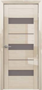 Межкомнатная дверь Albero Прага Глянец остеклённая мокко 700x2000