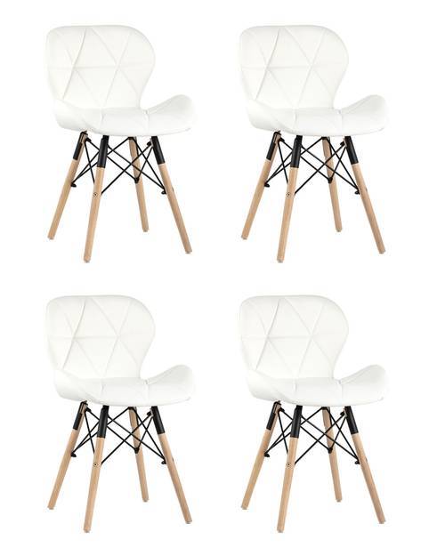 Набор из 4 стульев Stool Group Бон DC-19122601 white X4 белый