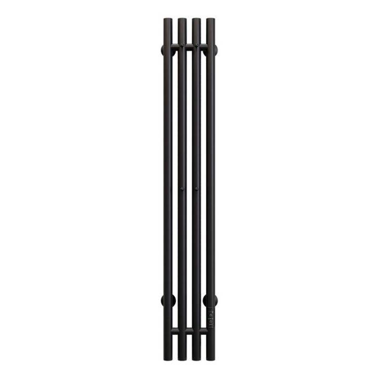 Полотенцесушитель электрический Aringa Токио вертикальный, черный, 120x20