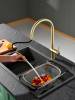 Смеситель для кухни AQUAme Cucina AQM9901BG с выдвижным изливом, золото шлифованное фото 4