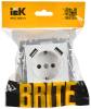 Розетка 1-местная с заземлением, шторками и USB Type A+A IEK Brite BR-R14-16-U21-D21-K91 арктический белый фото 6