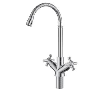 Смеситель для кухни Voda Dive DV519flex хром