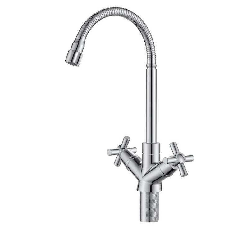 Смеситель для кухни Voda Dive DV519flex хром