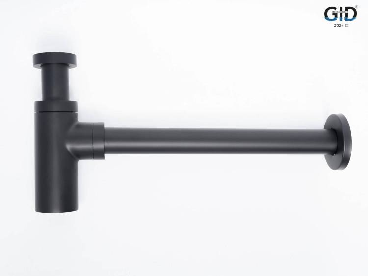 Сифон для раковины Gid Minucia G-74BL 75503S черный матовый