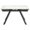 Стол Bradex Home Arthur RF 0655 керамогранит белый мрамор greys white, чёрный 120(184)x80x75 фото 2