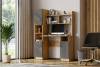 Стол компьютерный Арника СТК 13 00-00185758 дуб золотой, графит 123x57x160 фото 4