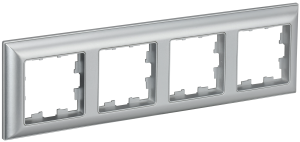 Рамка 4-постовая IEK Brite BR-M42-12-K47 алюминий
