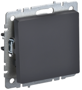 Выключатель 1-клавишный IEK Brite BR-V10-0-10-K53 графит