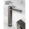 Смеситель для раковины Filarete Fing FL6040BG высокий, графит фото 8