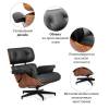 Комплект кресло и оттоманка Bradex Home Eames Lounge Chair FR 0016-17 черные фото 15