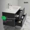 Тумба с раковиной Iddis Oxford Neo OXN80D0i95K подвесная, 80 см, темно-серый фото 4