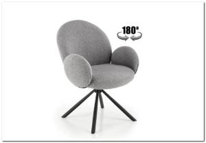 Стул кухонный Halmar K498 V-CH-K/498-KR-POPIELATY серый