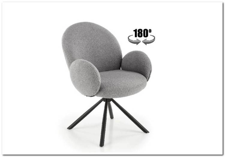 Стул кухонный Halmar K498 V-CH-K/498-KR-POPIELATY серый