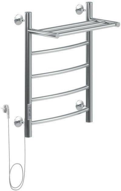 Полотенцесушитель электрический Aquanet Romeo 282047 тэн слева, с полкой, 60х50