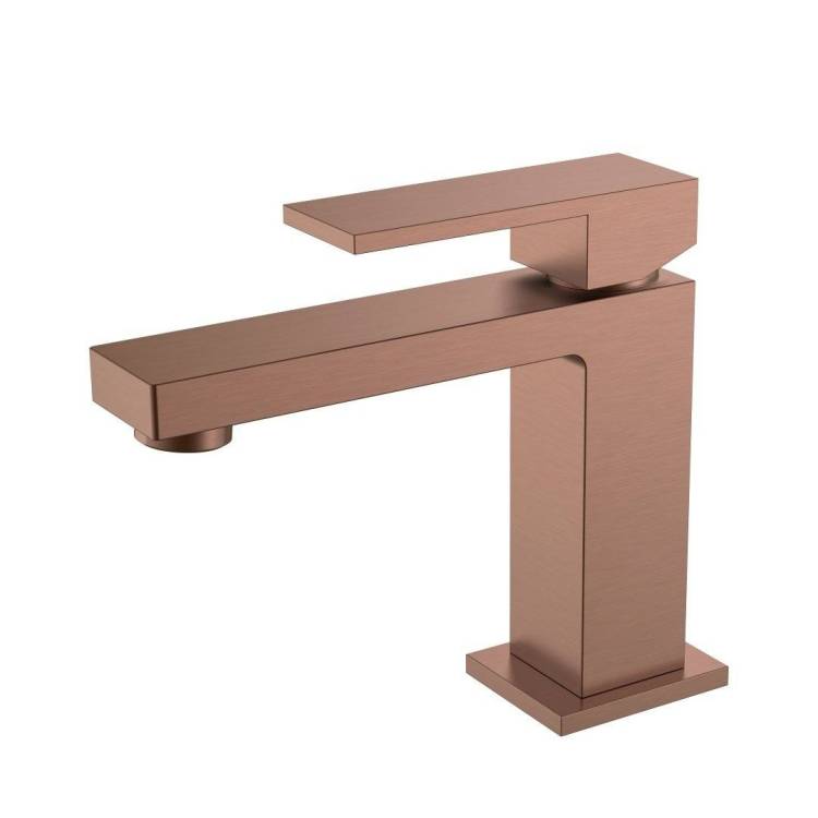 Смеситель для умывальника Boheme Qubic 471-BRB Brushed Bronze