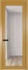 Межкомнатная дверь Profil Doors 1 AGP цвет профиля Золото, стекло безопасное 6 мм ромб белый 800x2000