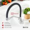 Смеситель для кухни BOND Smart B64-0400 с гибким изливом и подключением к фильтру, черный, сталь фото 2