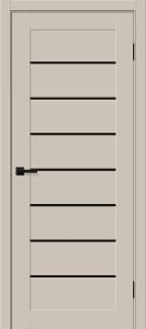 Межкомнатная дверь Bravo Браво-22 Black Shine полотно Cream Silk 700x2000