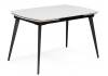 Керамический стол Woodville Aveiro 15861 белый мрамор / черный