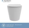 Унитаз подвесной Aqueduto Cone Plus CONT0220 безободковый, сиденье микролифт, белый матовый фото 5