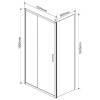 Душевой уголок Vincea Garda VSR-1G9015CLB 1500x900, черный, стекло прозрачное фото 5