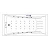 Акриловая ванна Excellent Palace 180x80 "NANO" (хром) фото 2