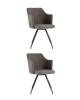 Набор из 2 стульев Stool Group Слинг DC-99005 RH309-19 X2 серо-коричневый, вращающиеся