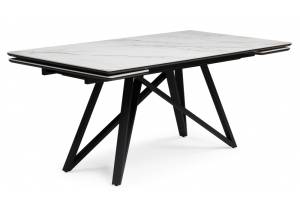 Стол Notta Вилсон 612184 белый gilt white, черный 160(220)x89x75