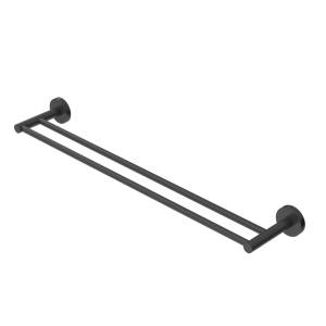 Полотенцедержатель Cezares Relax RELAX-THD-65-NOP двойной, черный матовый