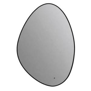 Зеркало Art&Max Como AM-Com-700-1000-DS-F-Nero с подсветкой, риверсивное, Черное, 100x70