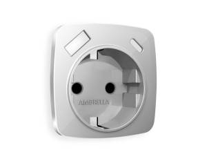 Лицевая панель для электрической розетки с заземлением со шторками 2USB A+C Ambrella Volt Omega OP4100