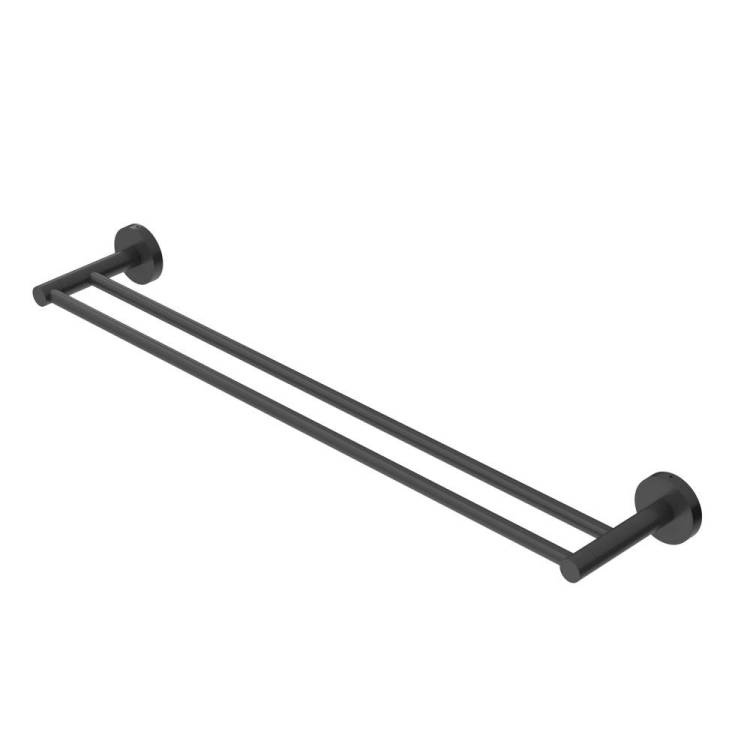 Полотенцедержатель Cezares Relax RELAX-THD-65-NOP двойной, черный матовый
