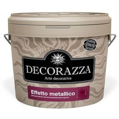 Краска декоративная Decorazza Effetto Metallico база Oro EM804 коричневая 1 л