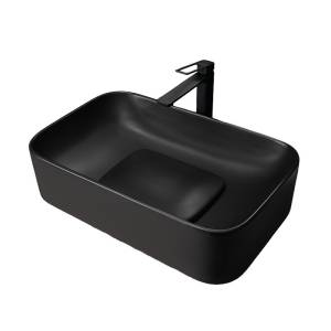 Раковина Gid Geométrico 53365 Bm9598 60 см, черная матовая