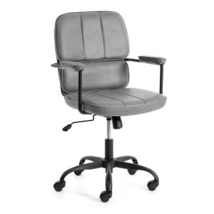 Кресло компьютерное Tetchair Alpha 24728 серый, искуственная замша