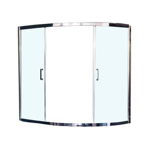Шторка на ванну Royal Bath Alpine RB150ALP-T-CH 150 см, прозрачное стекло