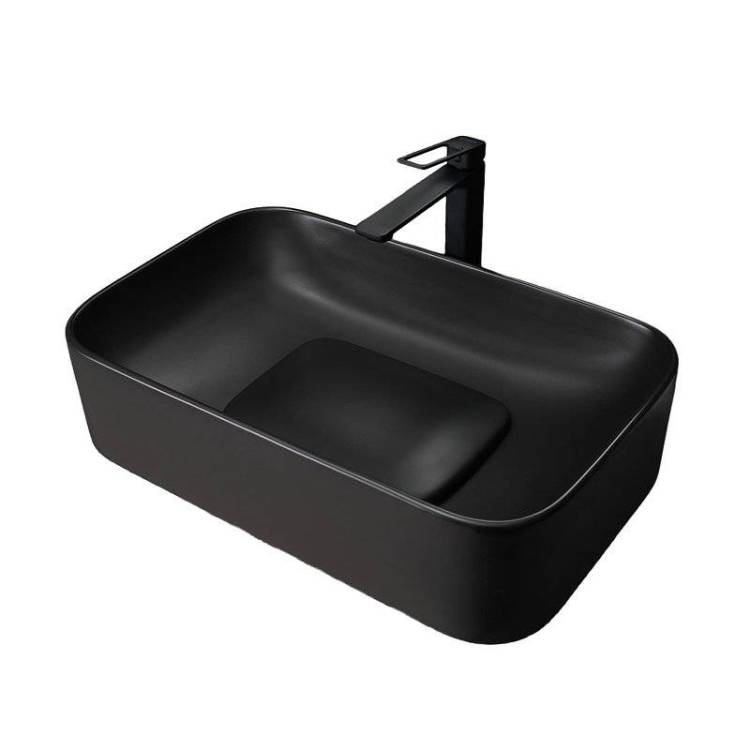 Раковина Gid Geométrico 53365 Bm9598 60 см, черная матовая