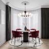 Большая подвесная светодиодная люстра Eurosvet Vinter 201057 LED черный фото 5