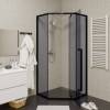 Душевой уголок Cerutti Spa C3AB черный алюминий, серое стекло фото 6