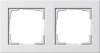 Рамка 2-постовая Gira E2 чисто-белый шелковисто-матовый 021222
