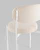 Набор из 4 стульев Stool Group Бриф SN AV 477-C01-9016-K X4 молочный каркас белый муар, велюр фото 7