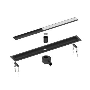 Душевой лоток Timo Drain System DS230207/03 двухсторонняя решетка, черный