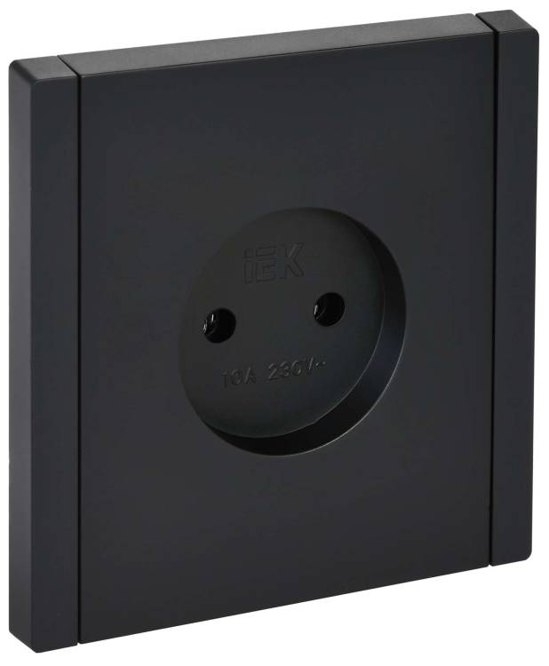 Розетка 1-местная IEK Forte&Piano FP-R10-10-K02 черный
